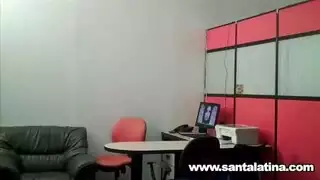 كاميرا تسلل إكس إكس إكس: موظفان في المكتب يستمنيان بعضهما ويسجلانه