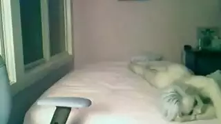 teen masturbates and moans for a public porn camera