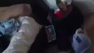 ميلف مرنة ترتدي الساتان جاهزة لقضيبك الصلب