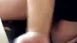 explicit scene: pussy fingering and rough spanking