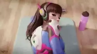 تدمير شرجي إباحي ثلاثي الأبعاد شرج متسع ومملوء بالسائل المنوي