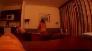صديقة ركوب الديك ويأخذ نائب الرئيس على وجهها الحار