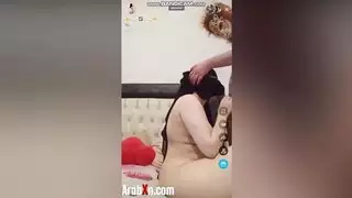 مباشر إكس إكس إكس: عربية نقاب تأخذ إيلاج مزدوج ودفق جماعي بورن مغربي