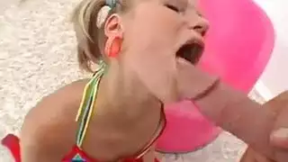 شريط جنسي شغوف سائل منوي يقطر من فرجها
