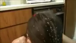 تجميع قذف الوجوه الأقوى نقع الفتيات الساخنات في السائل المنوي