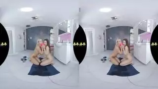 إيلاج مزدوج إكس إكس إكس: سمراء تمارس الجنس بقوة مع شابين