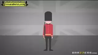 إفساد حارس الملكة بالجنس الفموي العميق والشرجي