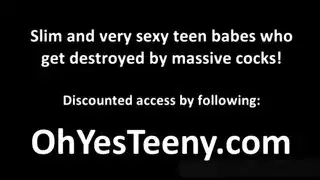 مراهقة وقحة يُدمّر فتحة شرجها بقضيب أسود ضخم