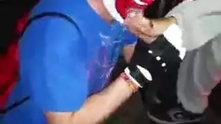 الشرج اللعب مهرج وجه
